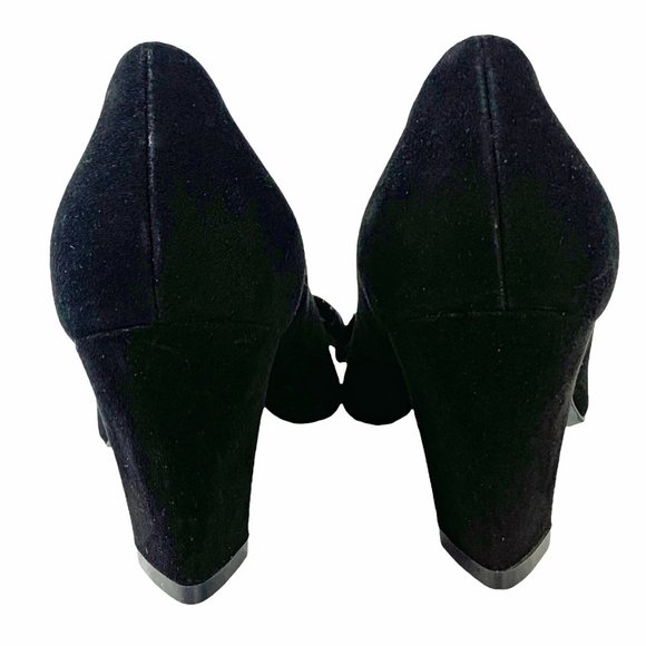 THIERRY RABOTIN Yvette Suede Peep-Toe Bow Pumps ***NWOB - Picture 10 of 11